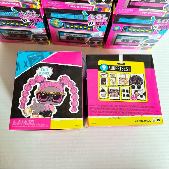 LOL Surprise Remix Pets - 9 Surprises with Real Hair & Surprise Song Lyrics LOT - Picture 3 of 10